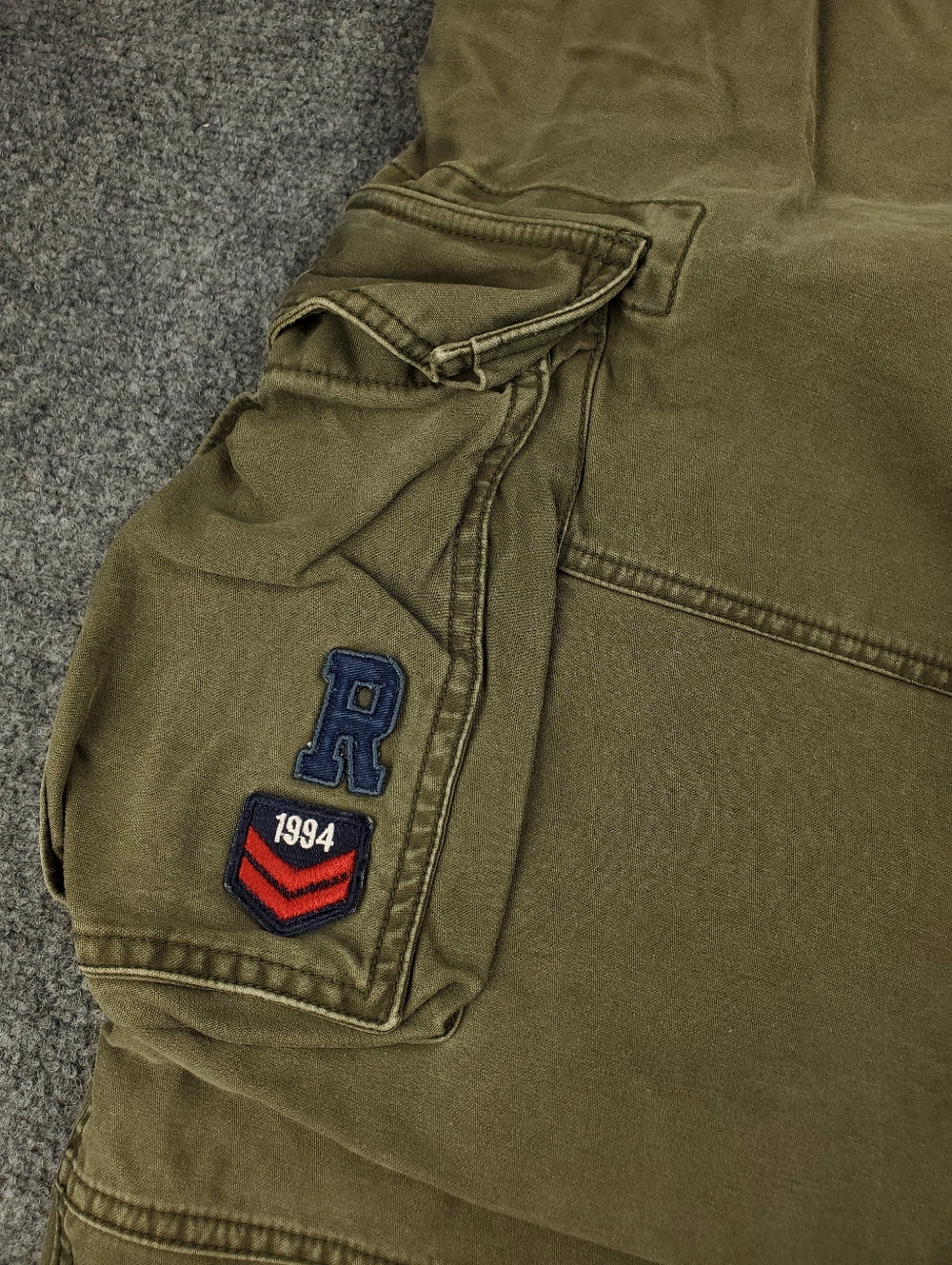 Vintage Y2K 2003 Old Navy Cargo Pants 42x32 Baggy Loose Fit Paratrooper Military - Picture 6 of 14